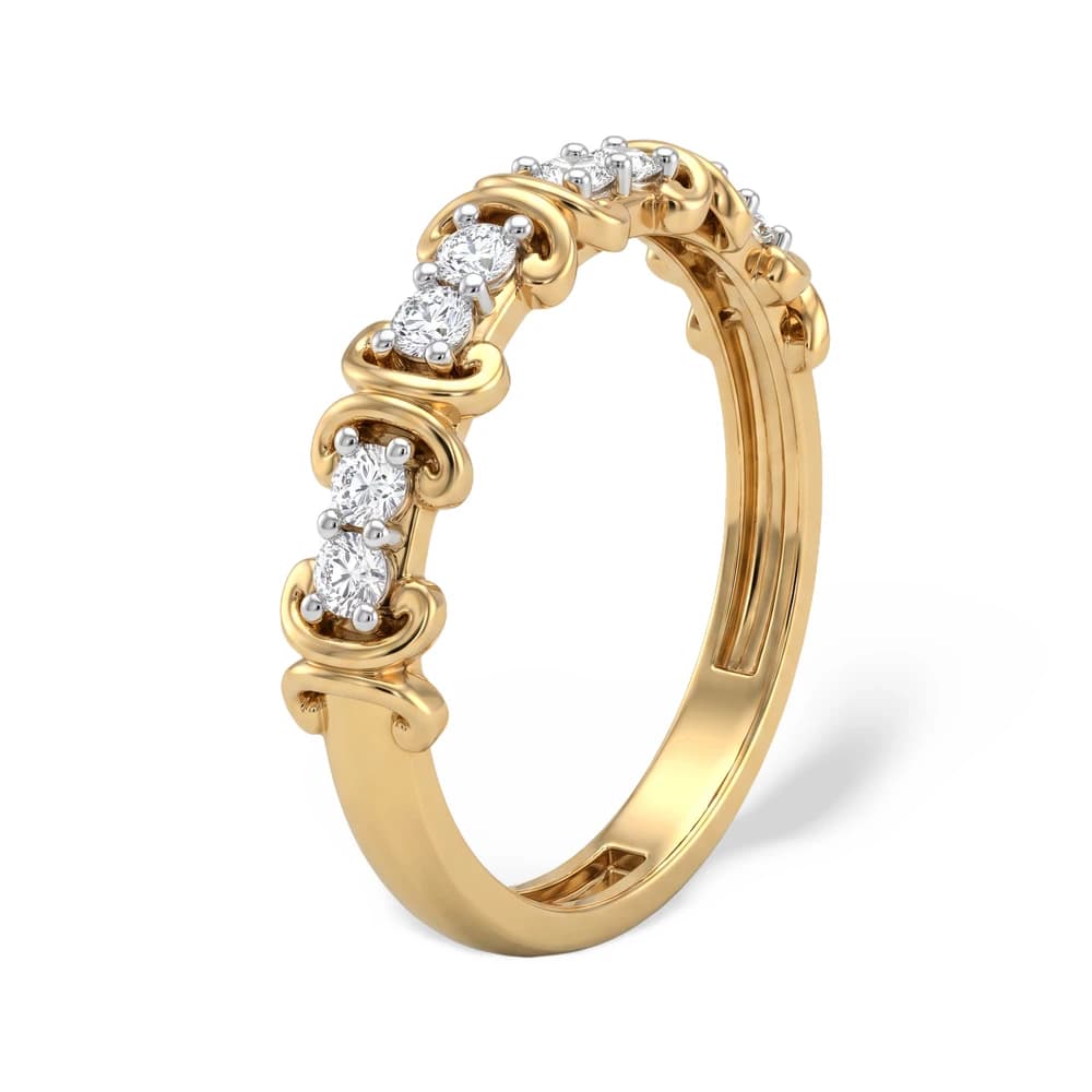 Vintage Filigree Eternity Band - Image 2 Vintage Filigree Eternity Band, view 2 of 5