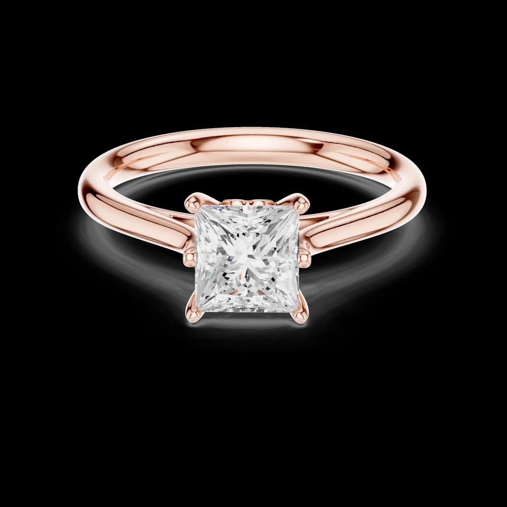 Multi Prong Princess Lab Grown Diamond Ring - Image 1 Multi Prong Princess Lab Grown Diamond Ring, view 1 of 6
