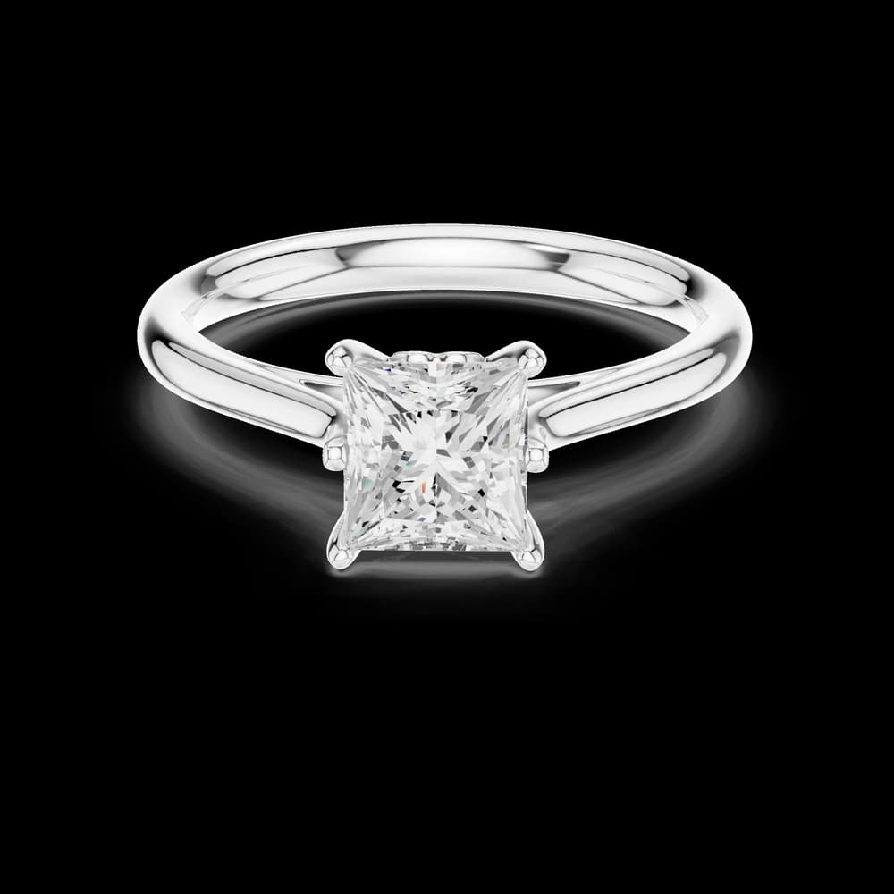 Multi Prong Princess Lab Grown Diamond Ring - Image 2 Multi Prong Princess Lab Grown Diamond Ring, view 2 of 6