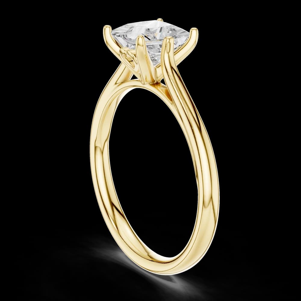 Multi Prong Princess Lab Grown Diamond Ring - Image 4 Multi Prong Princess Lab Grown Diamond Ring, view 4 of 6