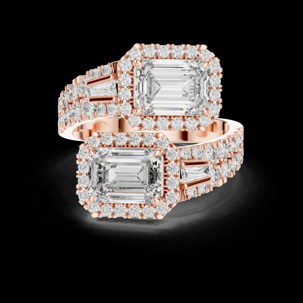 Vintage Inspired Lab grown diamond Ring - Image 1 Vintage Inspired Lab grown diamond Ring, view 1 of 5