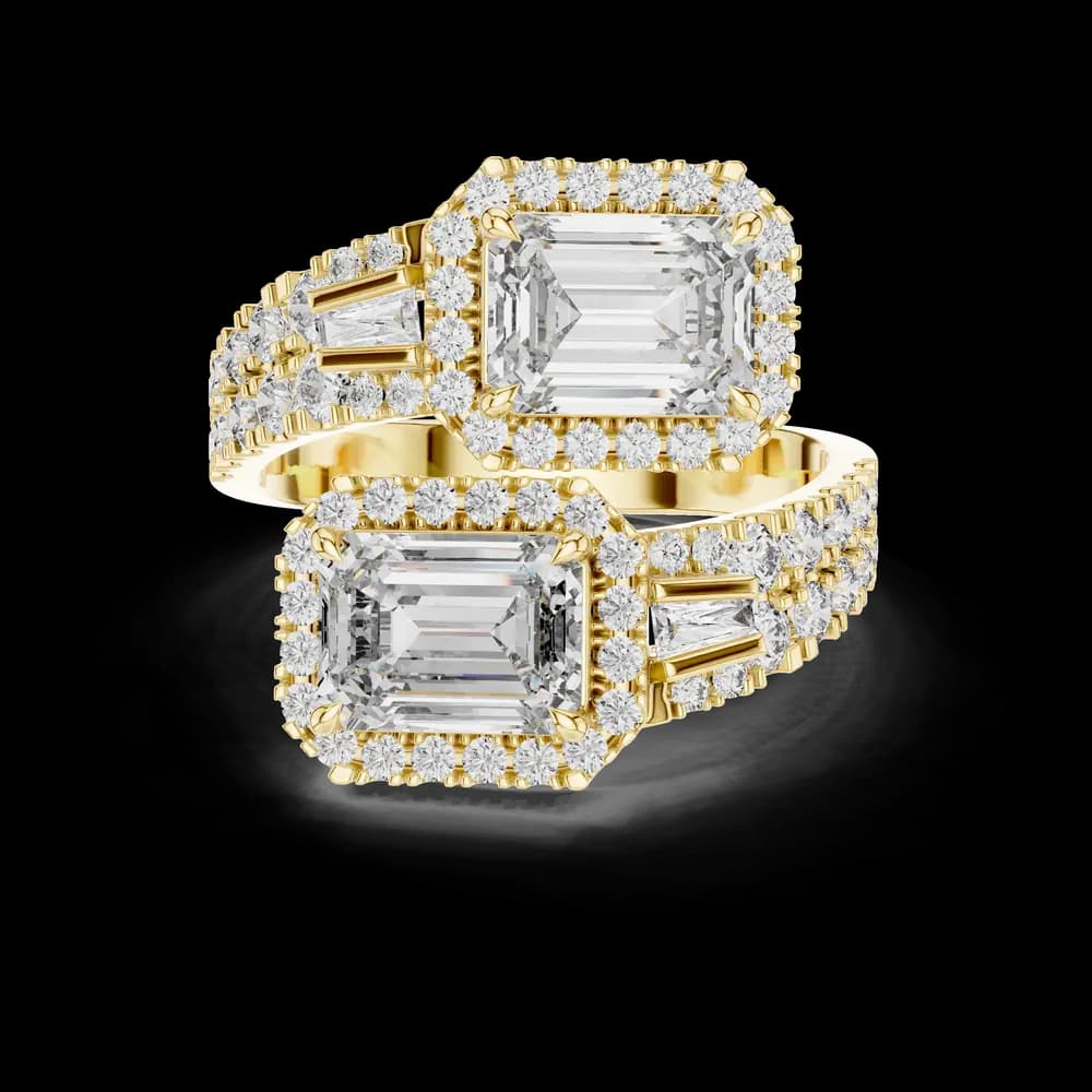 Vintage Inspired Lab grown diamond Ring - Image 3 Vintage Inspired Lab grown diamond Ring, view 3 of 5
