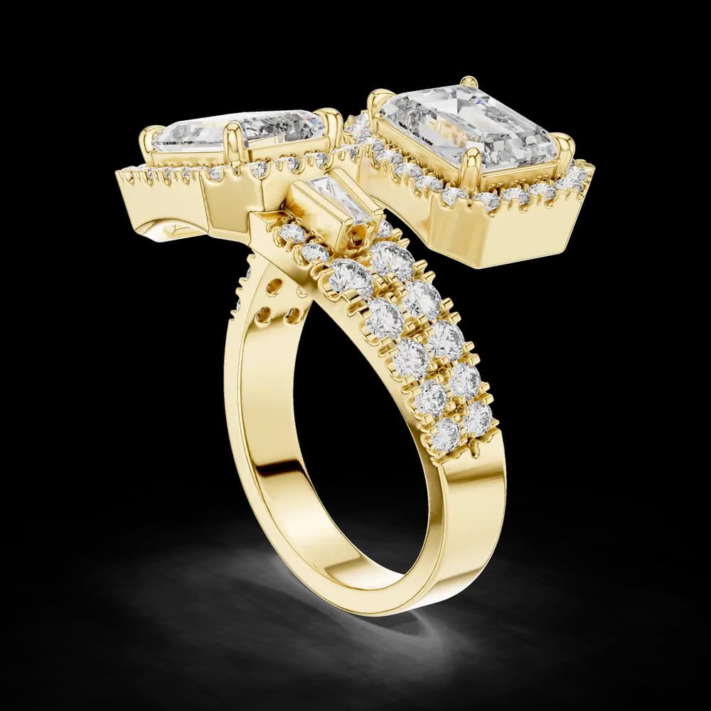 Vintage Inspired Lab grown diamond Ring - Image 4 Vintage Inspired Lab grown diamond Ring, view 4 of 5