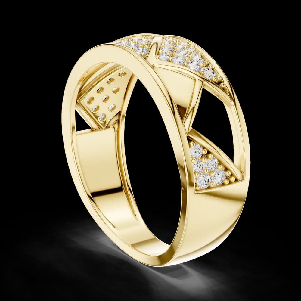 Vintage Lab grown diamond ring jewelry - Image 1 Vintage Lab grown diamond ring jewelry, view 1 of 1