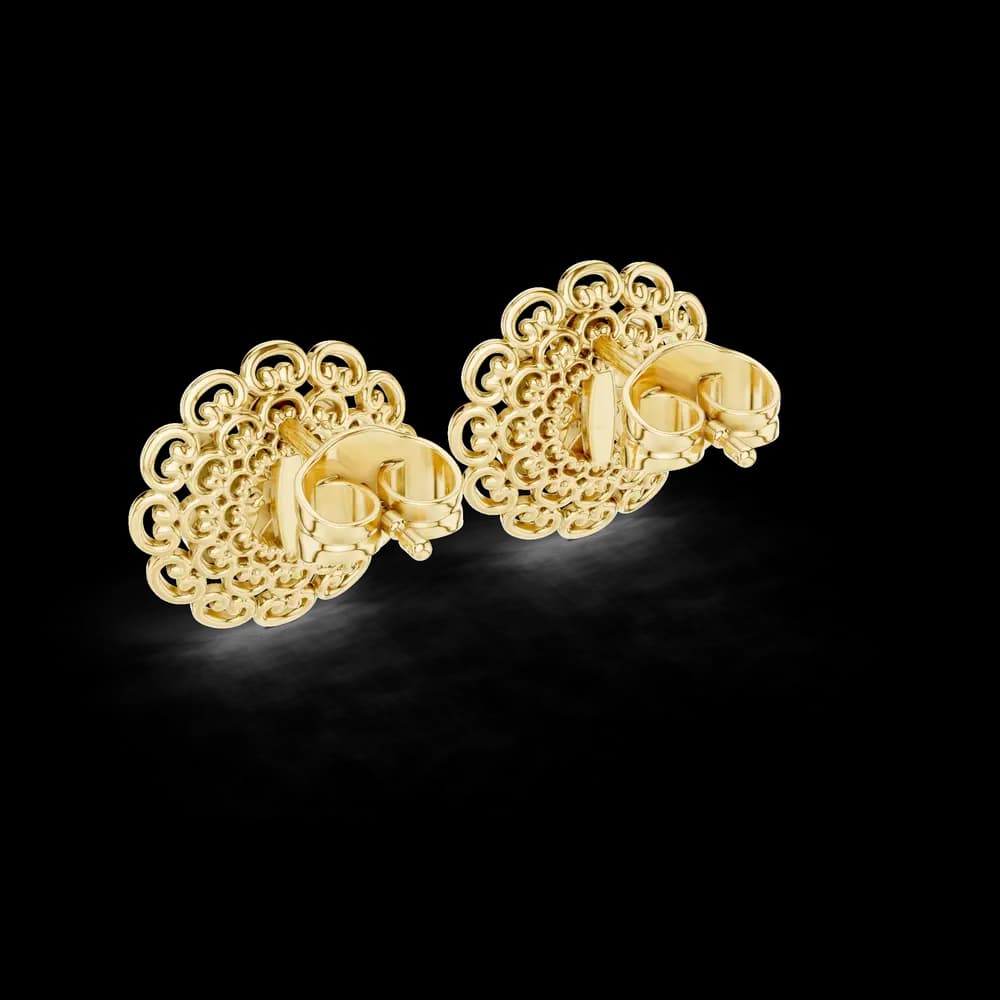 Vintage Soul lab grown diamond earring design - Image 6 Vintage Soul lab grown diamond earring design, view 6 of 6