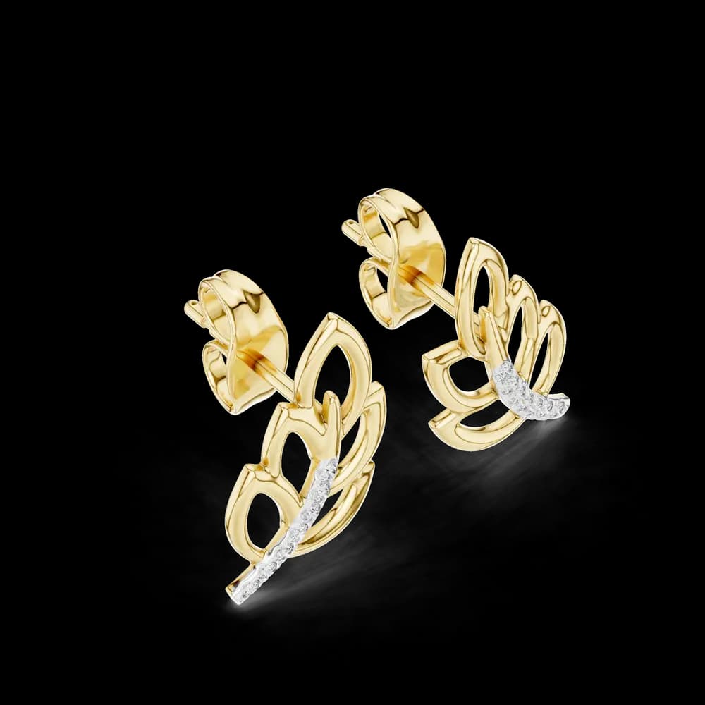 Vivid Lab grown diamond Earrings design - Image 6 Vivid Lab grown diamond Earrings design, view 6 of 7