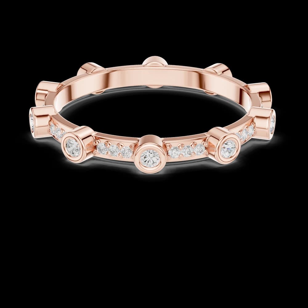 Bezel Station Eternity Lab Grown Diamond Ring - Image 1 Bezel Station Eternity Lab Grown Diamond Ring, view 1 of 6