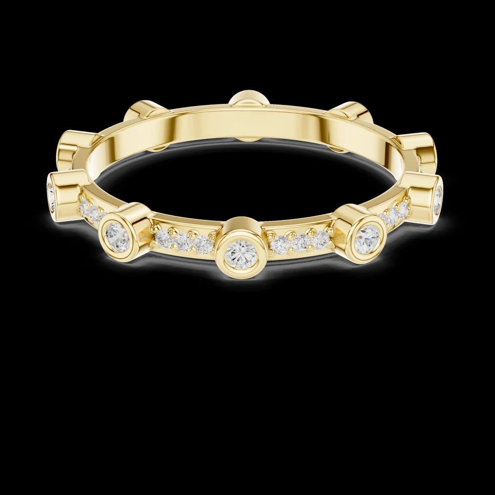 Bezel Station Eternity Lab Grown Diamond Ring - Image 3 Bezel Station Eternity Lab Grown Diamond Ring, view 3 of 6
