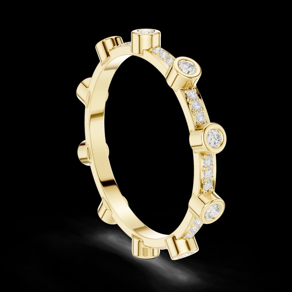 Bezel Station Eternity Lab Grown Diamond Ring - Image 4 Bezel Station Eternity Lab Grown Diamond Ring, view 4 of 6
