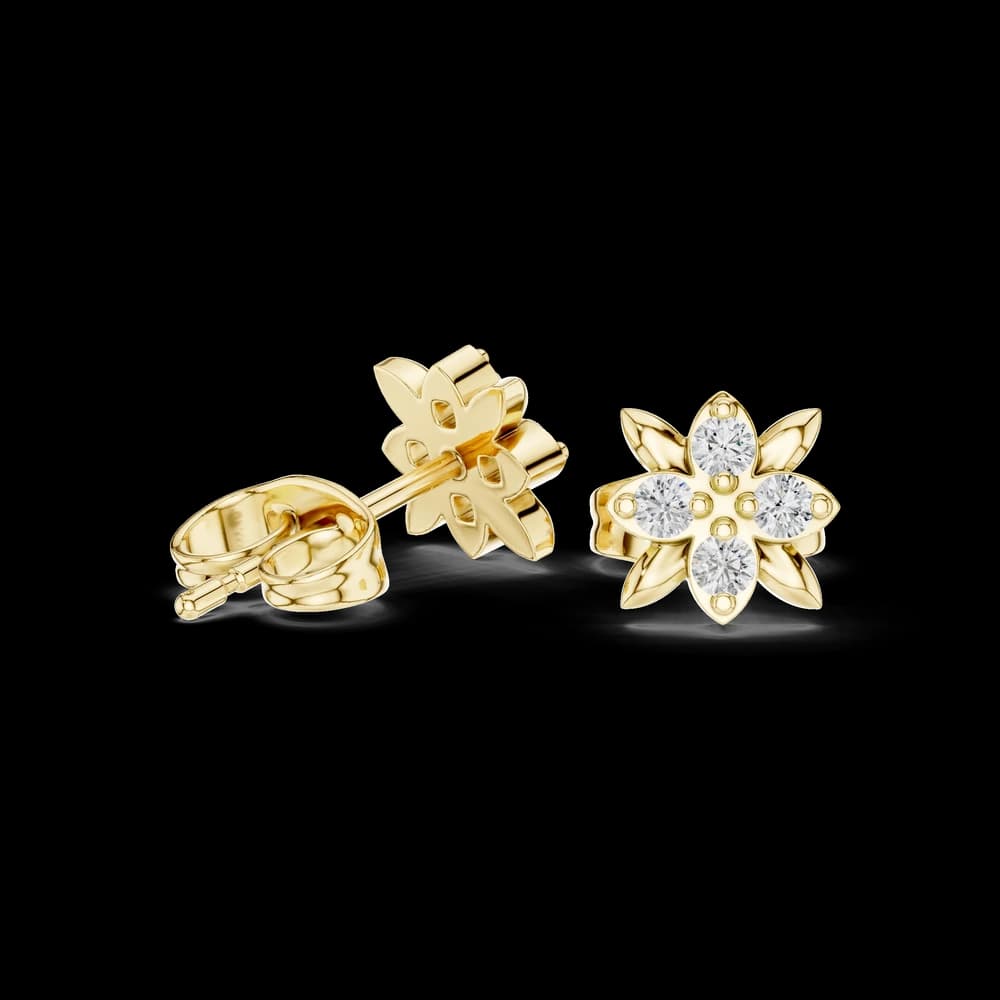 Warm Hug lab grown diamond earring design - Image 4 Warm Hug lab grown diamond earring design, view 4 of 6