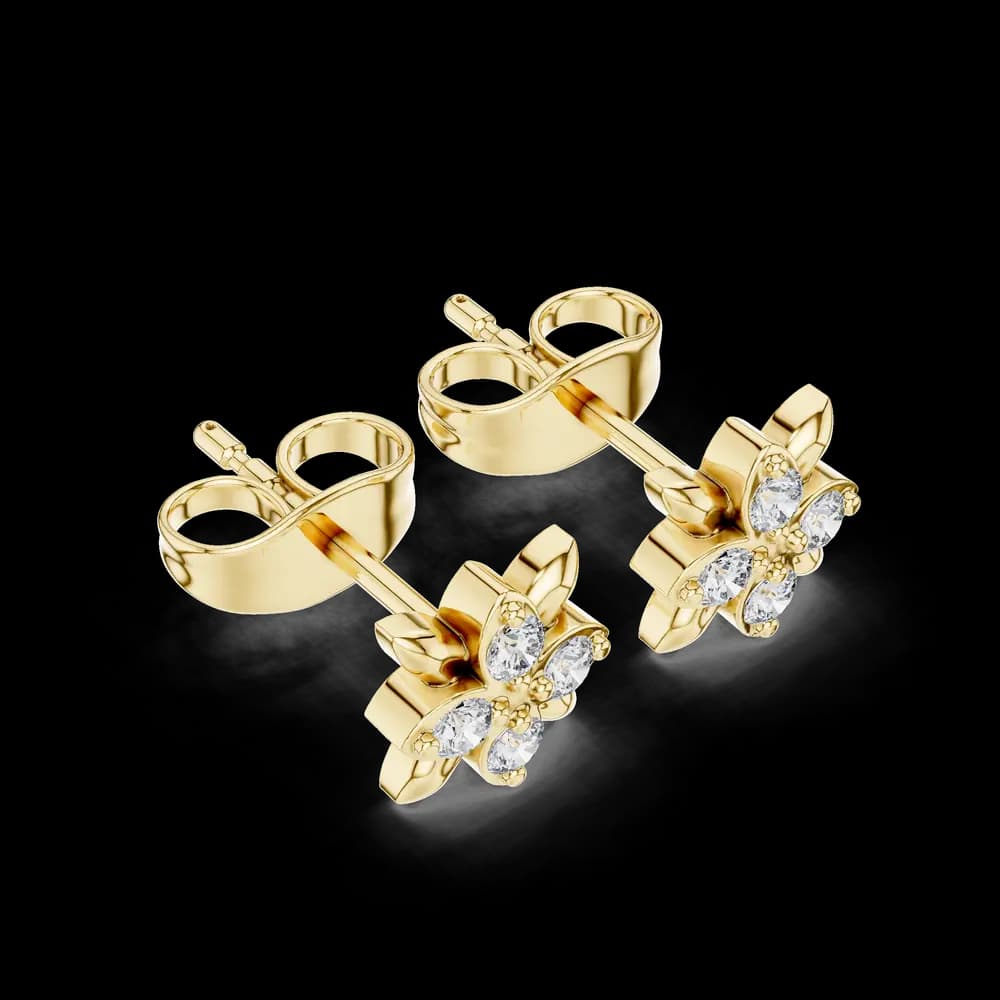 Warm Hug lab grown diamond earring design - Image 5 Warm Hug lab grown diamond earring design, view 5 of 6