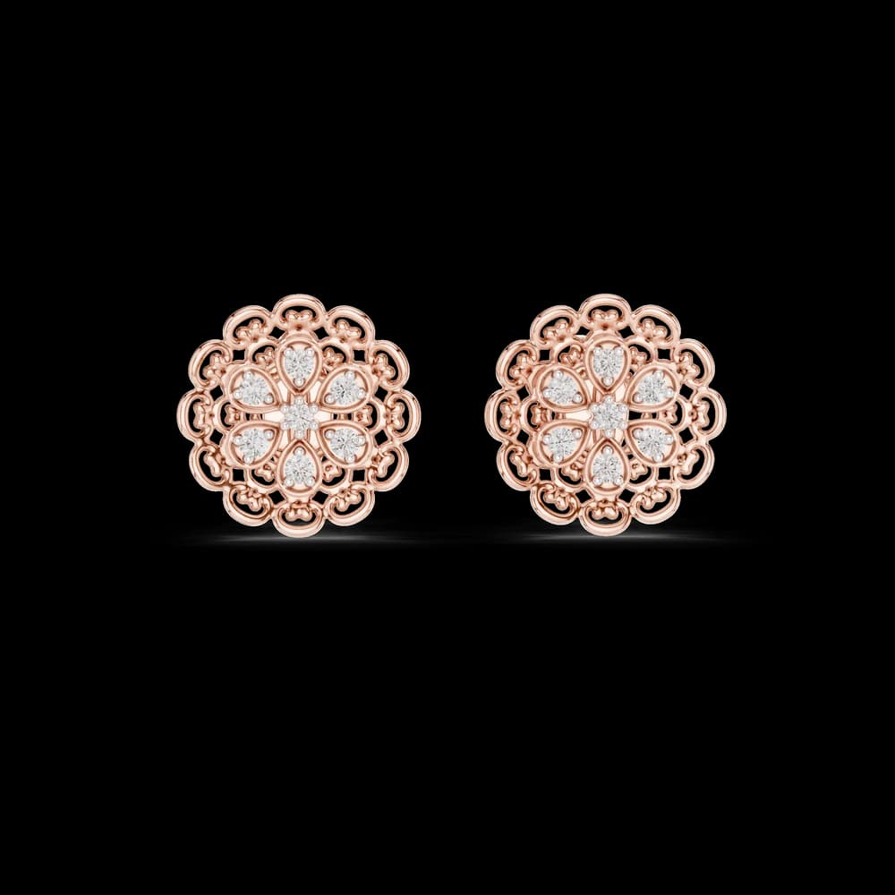 Whimsical Lab grown diamond Earrings pair - Image 1 Whimsical Lab grown diamond Earrings pair, view 1 of 6