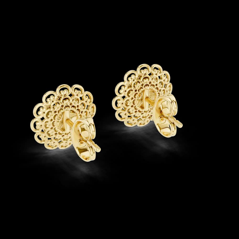 Whimsical Lab grown diamond Earrings pair - Image 6 Whimsical Lab grown diamond Earrings pair, view 6 of 6