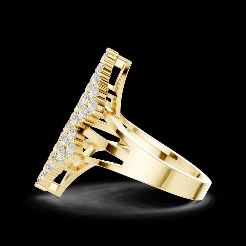 Rhombus Cluster Lab Grown Diamond Ring - Image 6 Rhombus Cluster Lab Grown Diamond Ring, view 6 of 6