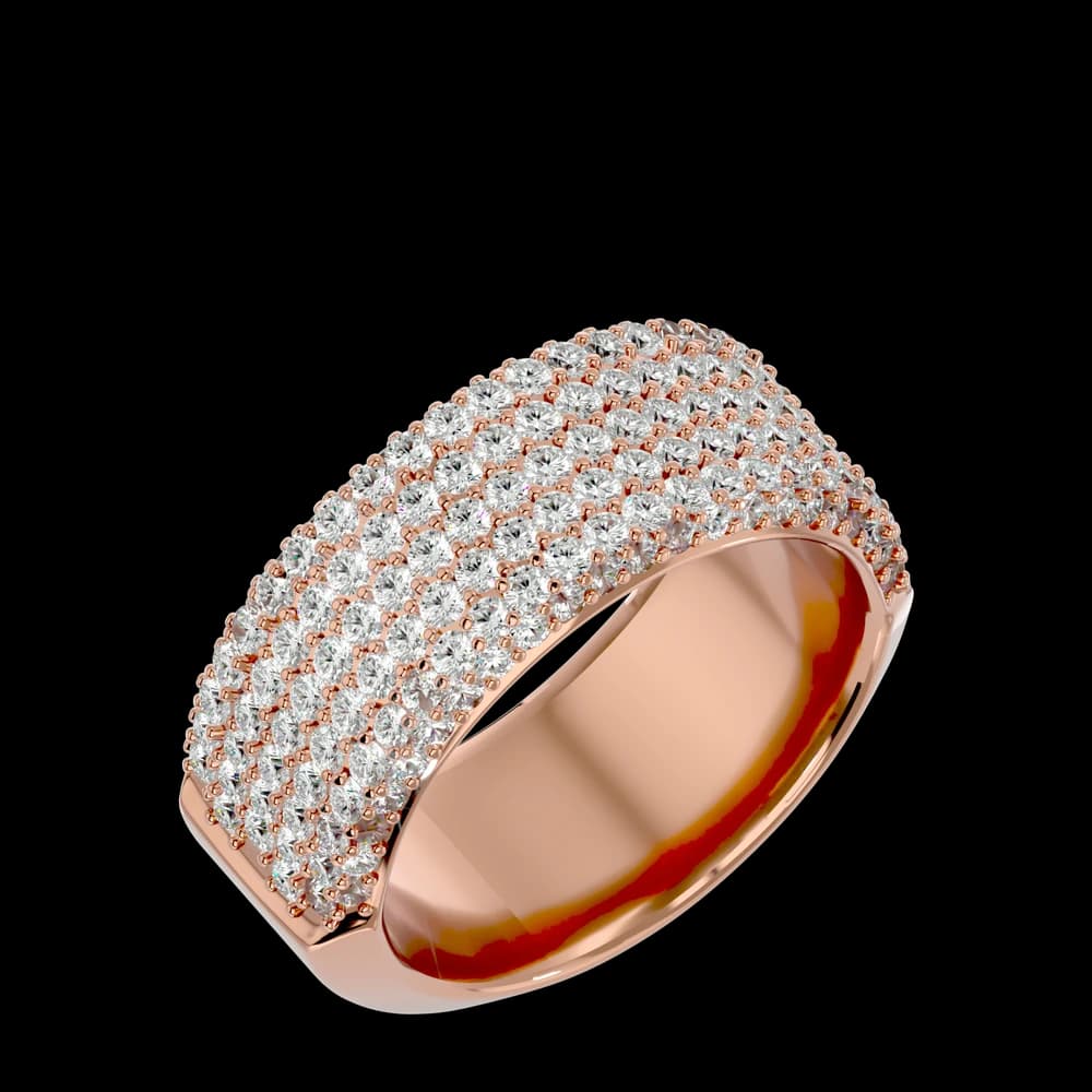 Wide Lab Grown Diamond Band - Image 2 Wide Lab Grown Diamond Band, view 2 of 4