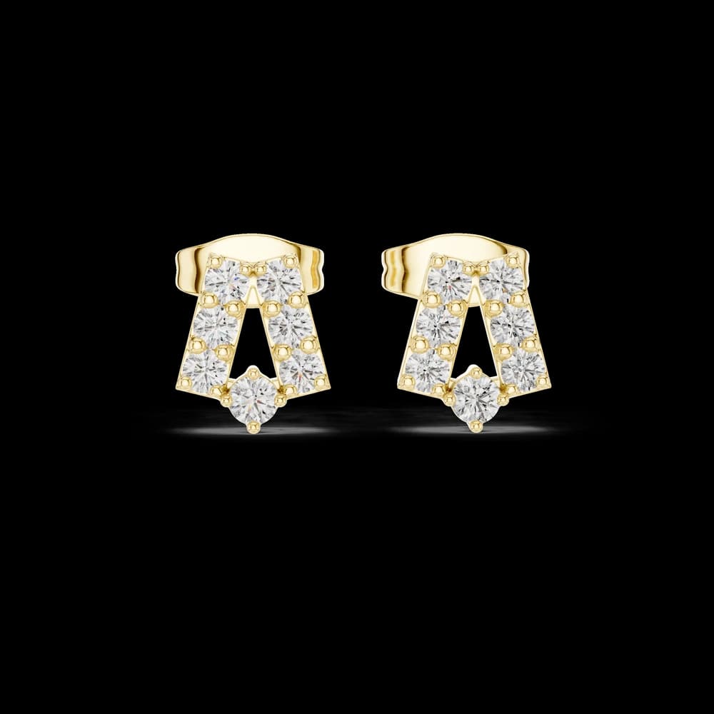 Wild Fire lab grown diamond earring design - Image 3 Wild Fire lab grown diamond earring design, view 3 of 6