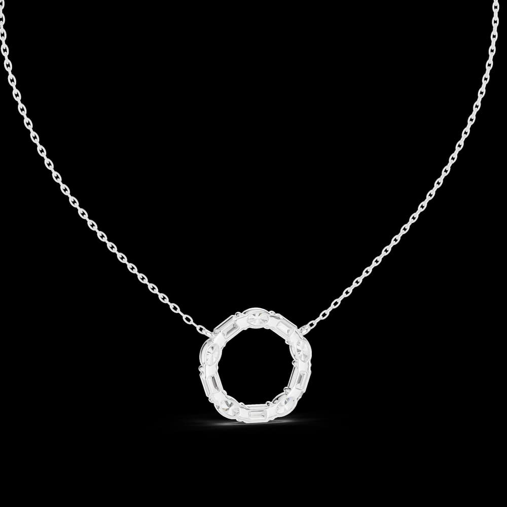 Wild Flower lab grown diamond pendant - Image 2 Wild Flower lab grown diamond pendant, view 2 of 6