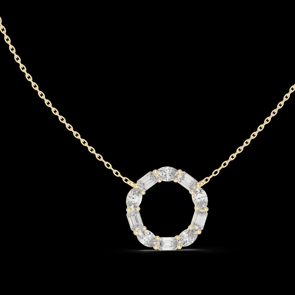 Wild Flower lab grown diamond pendant - Image 3 Wild Flower lab grown diamond pendant, view 3 of 6