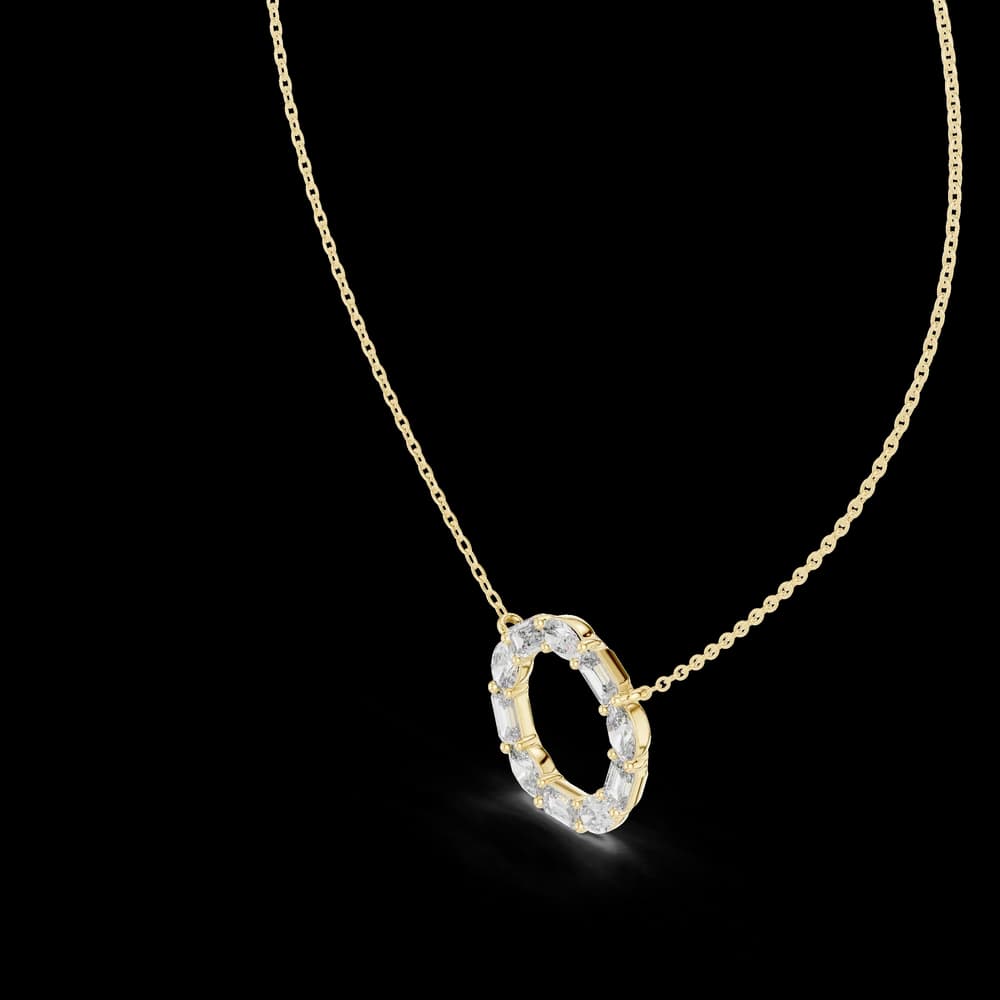 Wild Flower lab grown diamond pendant - Image 4 Wild Flower lab grown diamond pendant, view 4 of 6