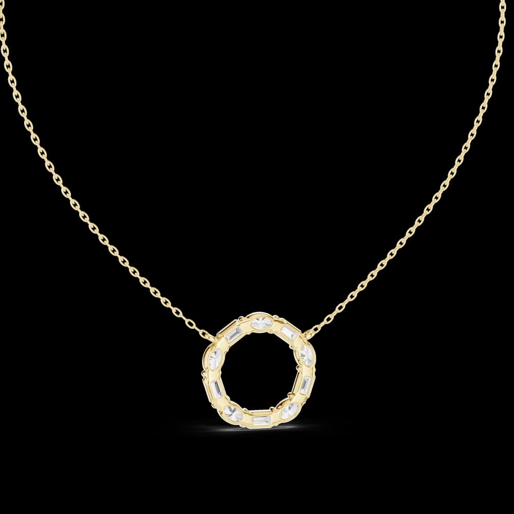 Wild Flower lab grown diamond pendant - Image 5 Wild Flower lab grown diamond pendant, view 5 of 6