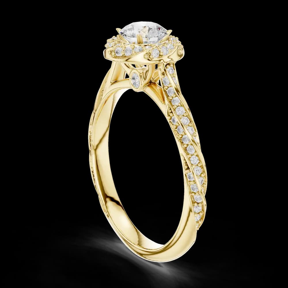 Wild Rose Lab grown diamond Rings design - Image 4 Wild Rose Lab grown diamond Rings design, view 4 of 6
