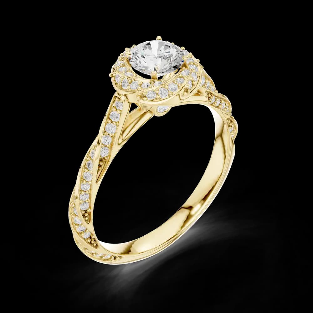 Wild Rose Lab grown diamond Rings design - Image 5 Wild Rose Lab grown diamond Rings design, view 5 of 6