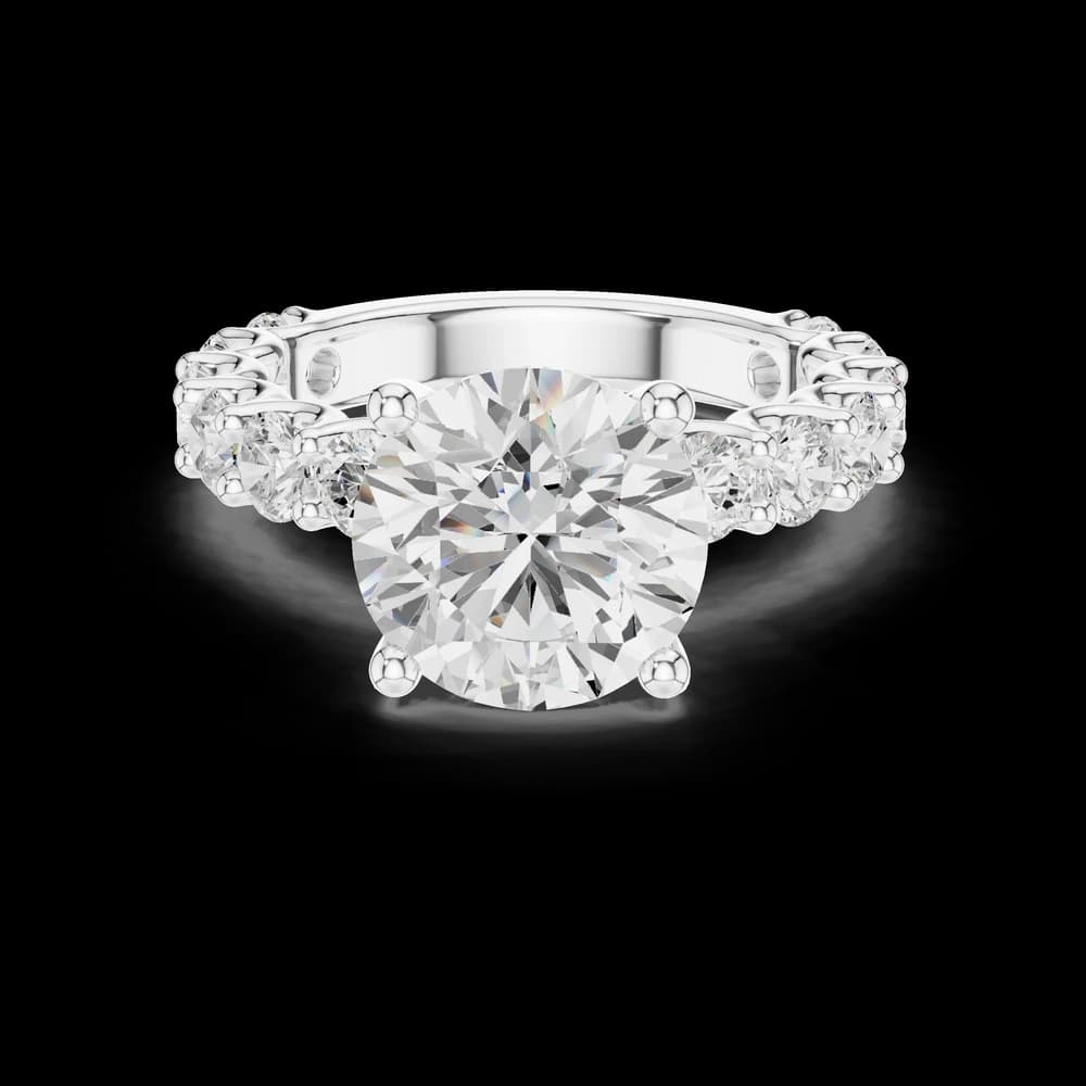 Classic Round Eternity Lab Grown Diamond Ring - Image 2 Classic Round Eternity Lab Grown Diamond Ring, view 2 of 6