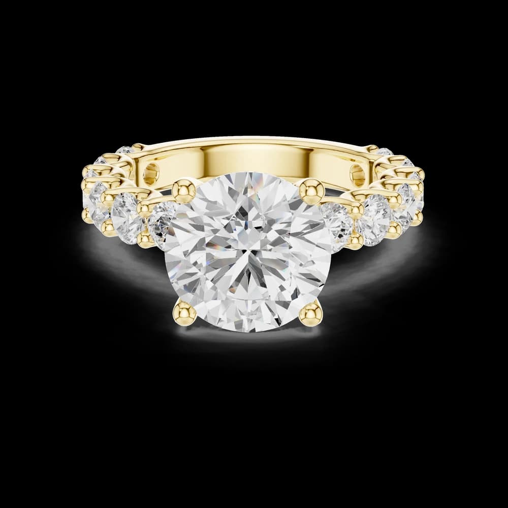 Classic Round Eternity Lab Grown Diamond Ring - Image 3 Classic Round Eternity Lab Grown Diamond Ring, view 3 of 6