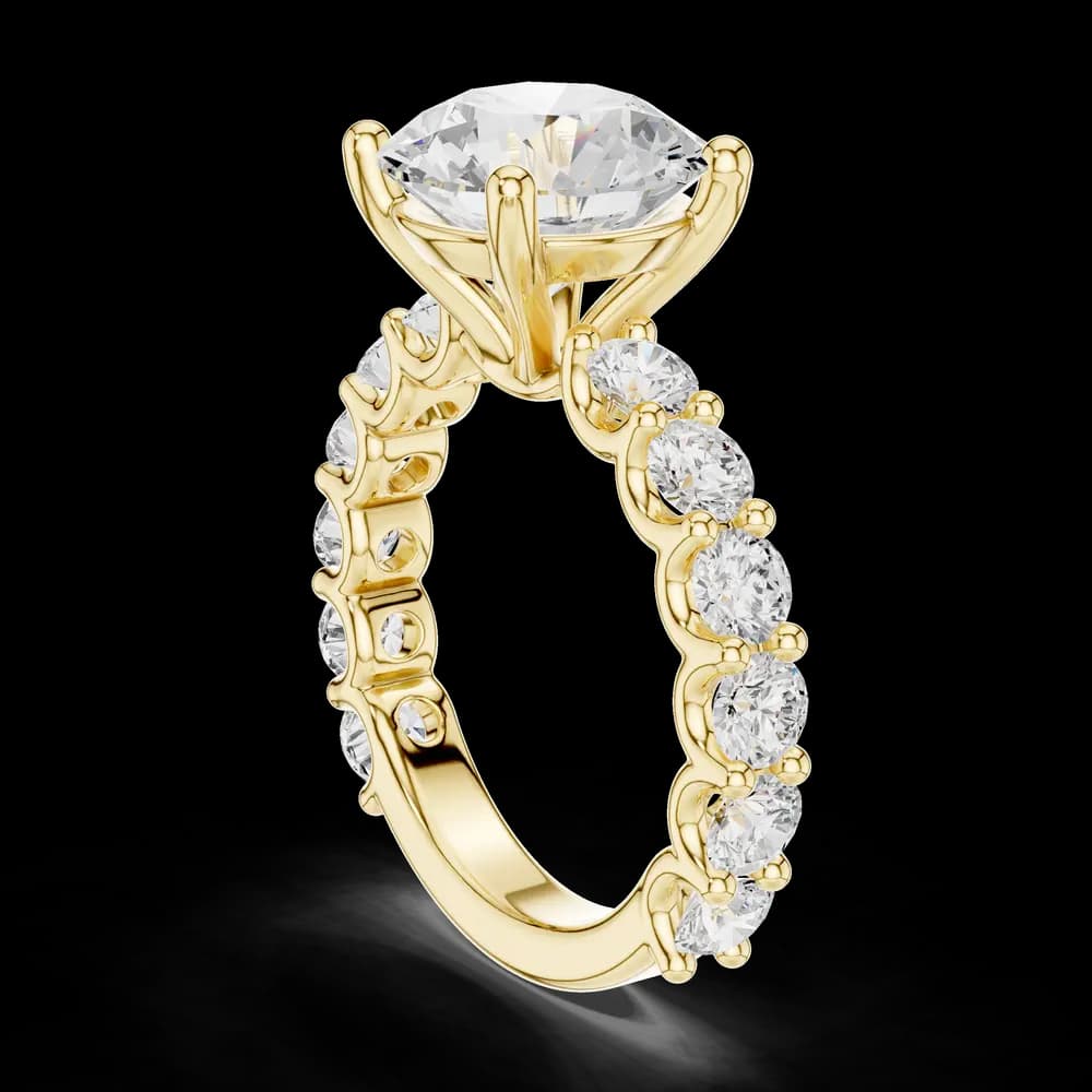 Classic Round Eternity Lab Grown Diamond Ring - Image 4 Classic Round Eternity Lab Grown Diamond Ring, view 4 of 6