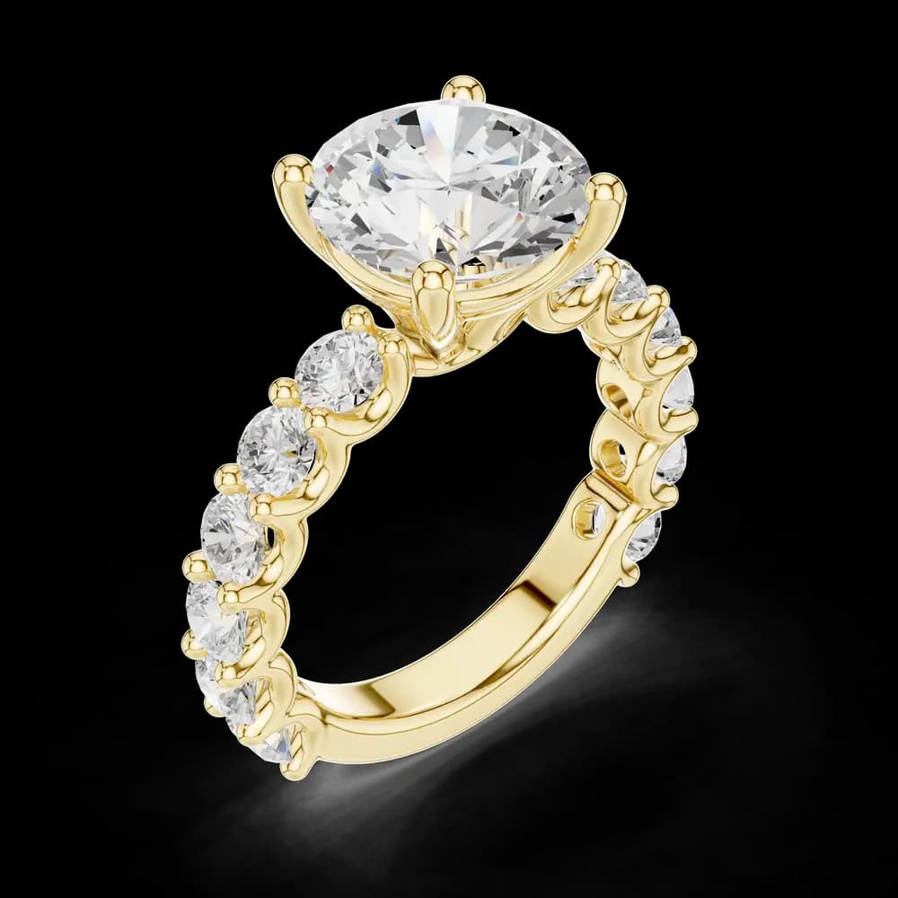 Classic Round Eternity Lab Grown Diamond Ring - Image 5 Classic Round Eternity Lab Grown Diamond Ring, view 5 of 6