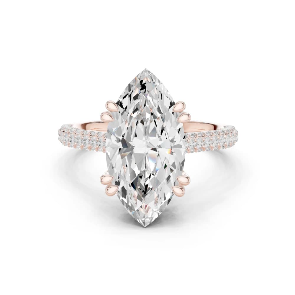 Winter Woods Lab Grown Diamond Twist Band Ring - Image 1 Winter Woods Lab Grown Diamond Twist Band Ring, view 1 of 9