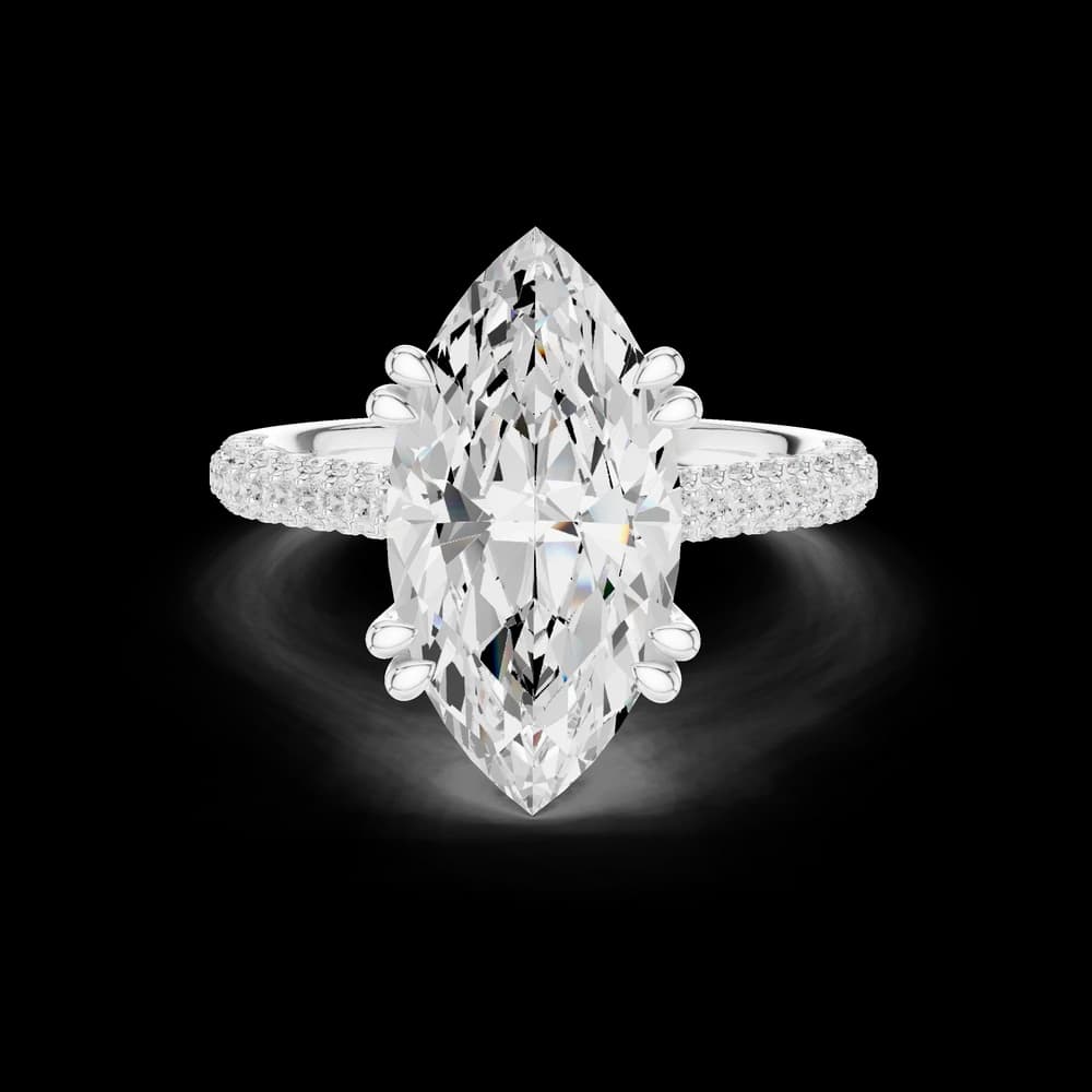 Winter Woods Lab Grown Diamond Twist Band Ring - Image 5 Winter Woods Lab Grown Diamond Twist Band Ring, view 5 of 9