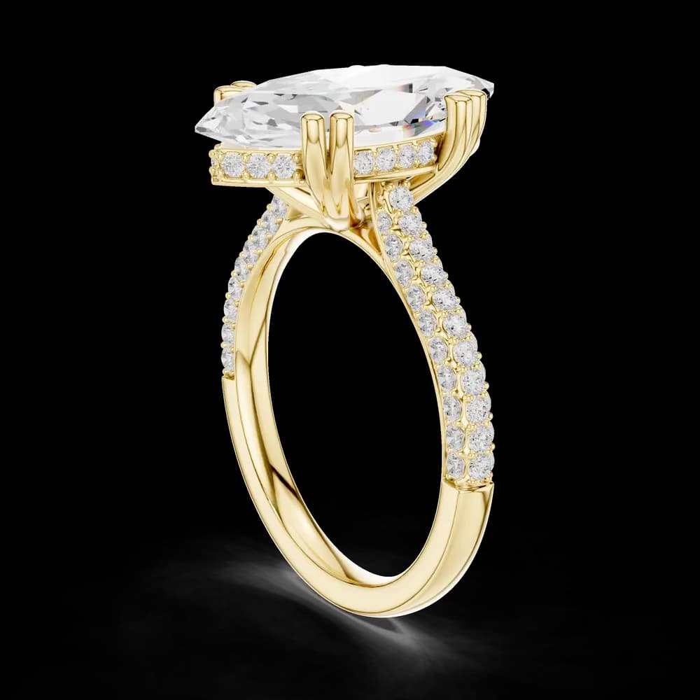 Winter Woods Lab Grown Diamond Twist Band Ring - Image 7 Winter Woods Lab Grown Diamond Twist Band Ring, view 7 of 9