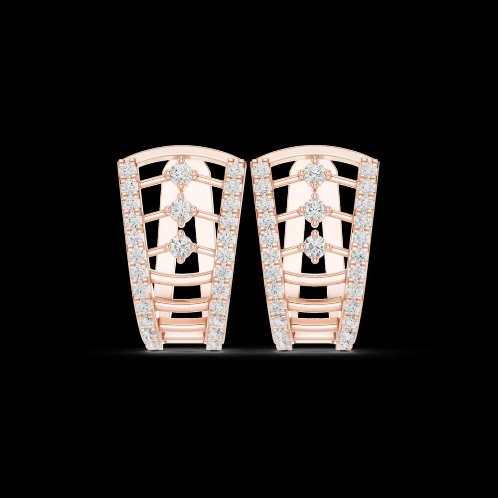 World View lab grown diamond earring design - Image 1 World View lab grown diamond earring design, view 1 of 6