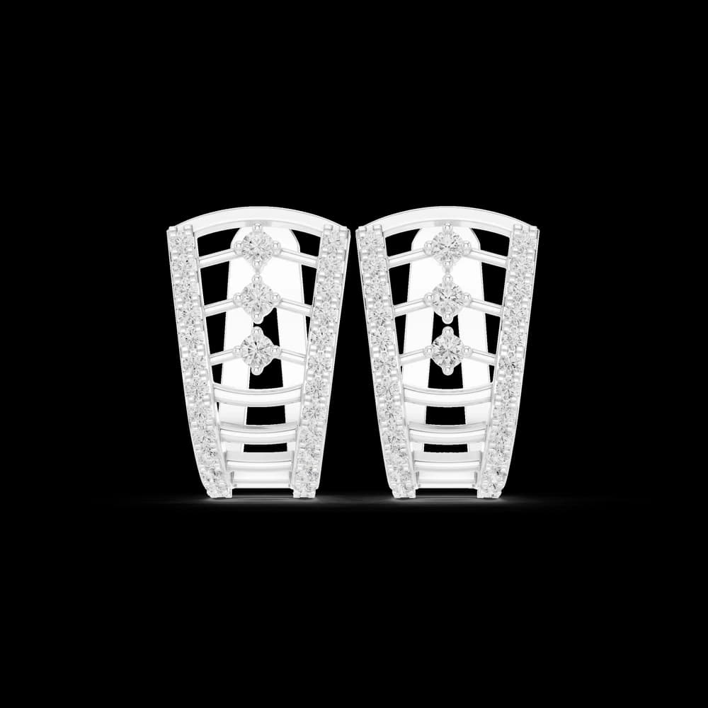 World View lab grown diamond earring design - Image 2 World View lab grown diamond earring design, view 2 of 6