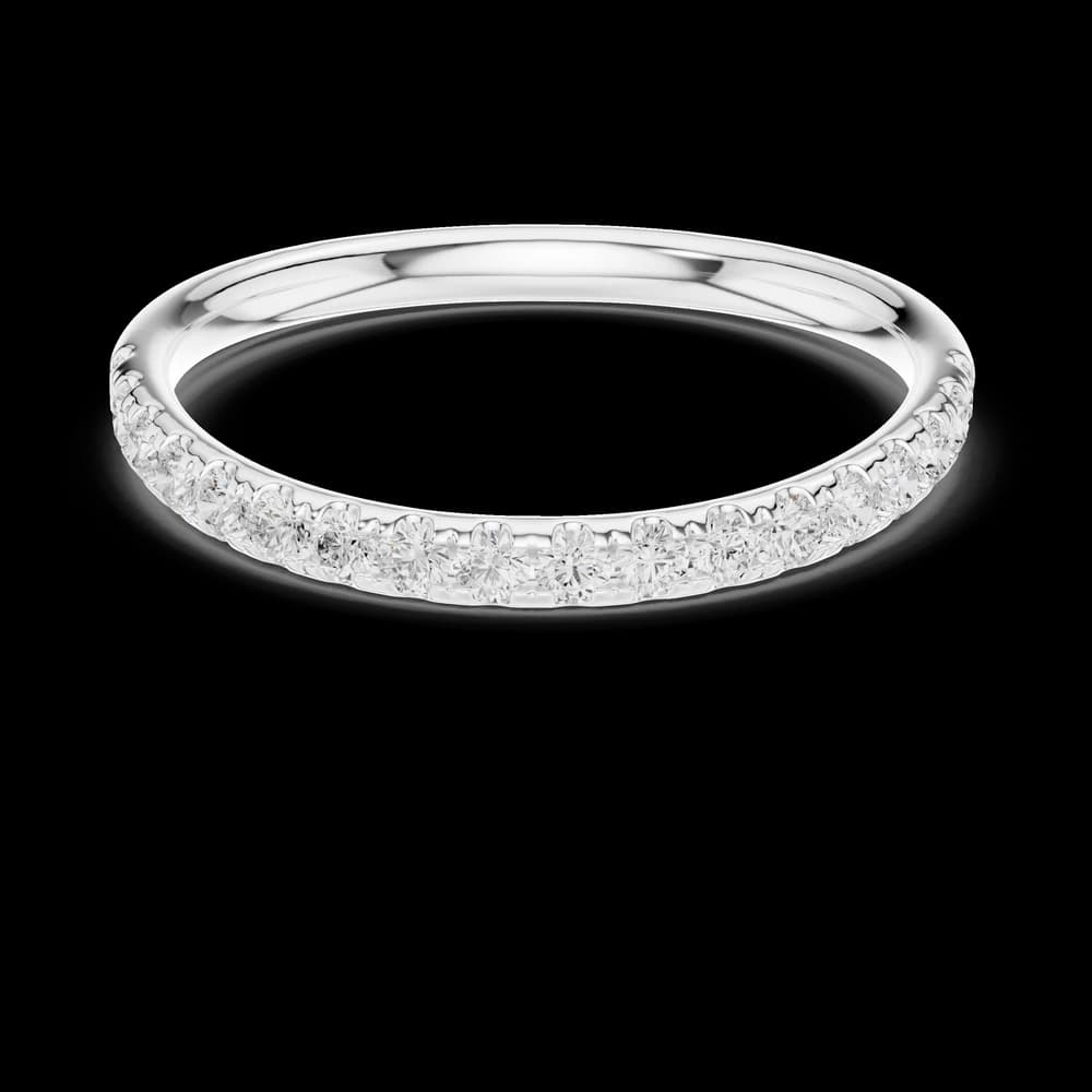 Classic Half Eternity Lab Grown Diamond Ring - Image 2 Classic Half Eternity Lab Grown Diamond Ring, view 2 of 6