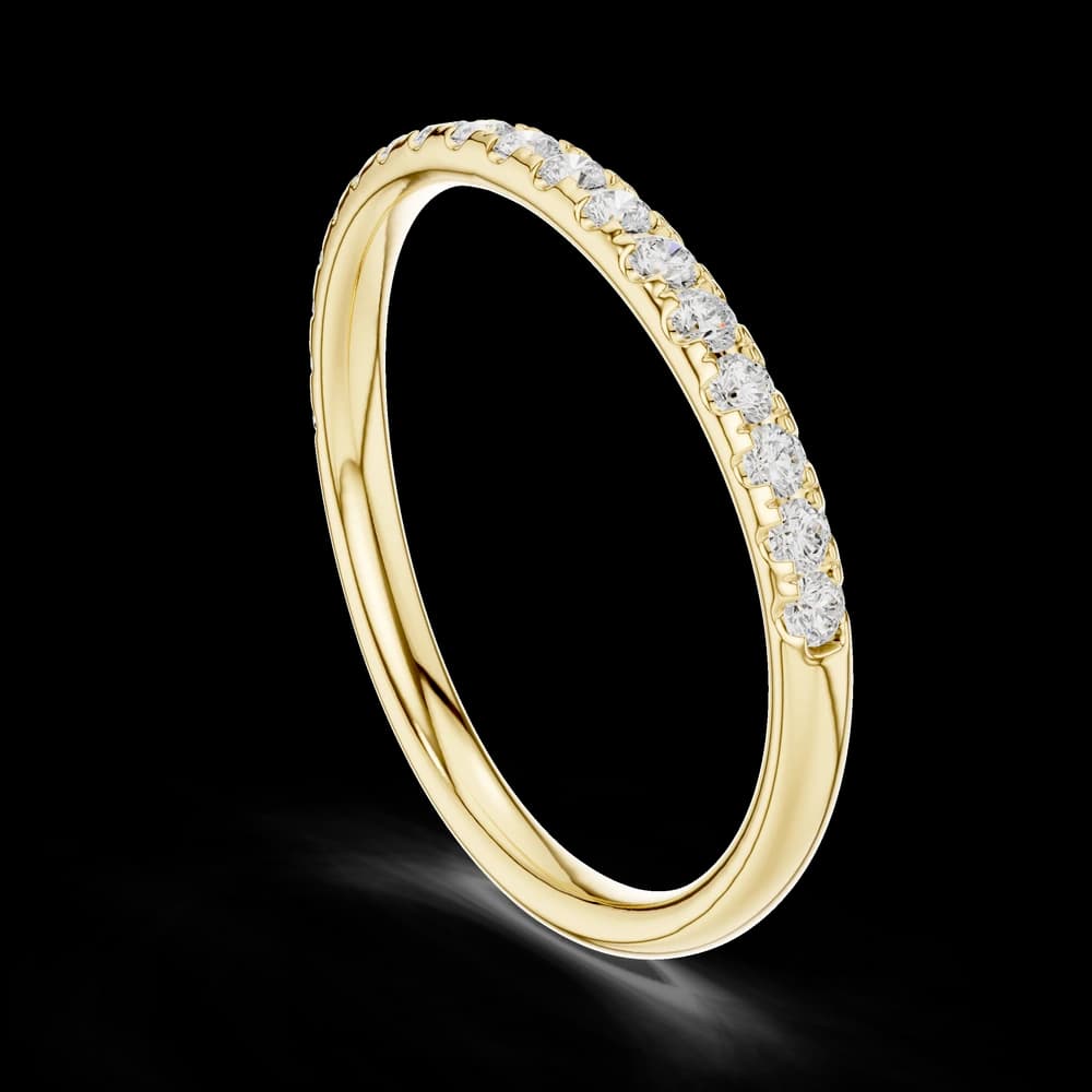 Classic Half Eternity Lab Grown Diamond Ring - Image 4 Classic Half Eternity Lab Grown Diamond Ring, view 4 of 6