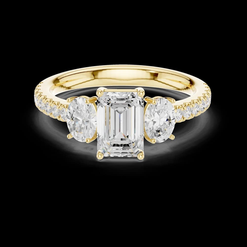 Zenith Elongated Cushion Cut Lab Grown Diamond Ring - Image 3 Zenith Elongated Cushion Cut Lab Grown Diamond Ring, view 3 of 6