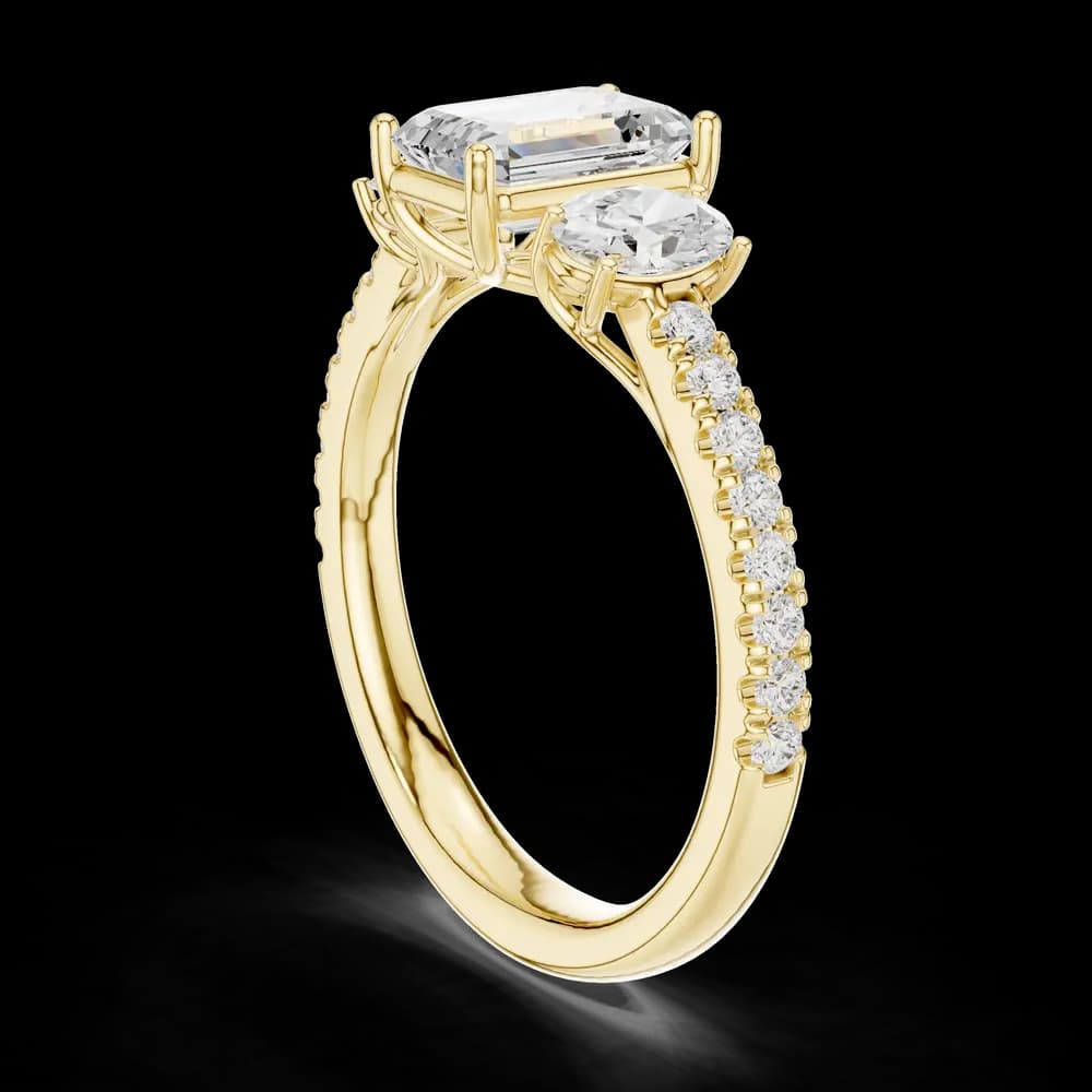 Zenith Elongated Cushion Cut Lab Grown Diamond Ring - Image 4 Zenith Elongated Cushion Cut Lab Grown Diamond Ring, view 4 of 6