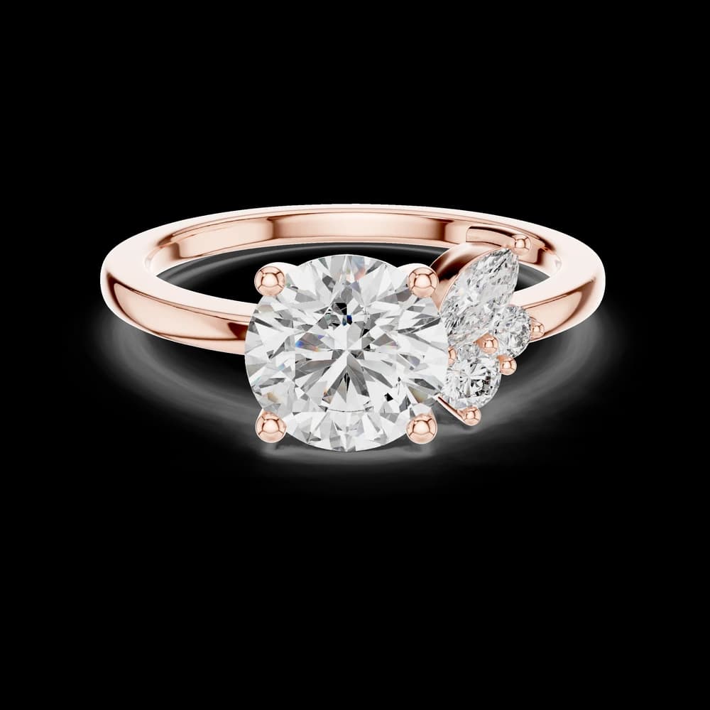 Zenith Peak Lab Grown Diamond Chevron Ring - Image 1 Zenith Peak Lab Grown Diamond Chevron Ring, view 1 of 6