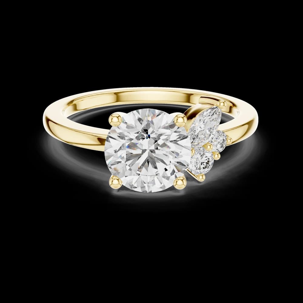 Zenith Peak Lab Grown Diamond Chevron Ring - Image 3 Zenith Peak Lab Grown Diamond Chevron Ring, view 3 of 6