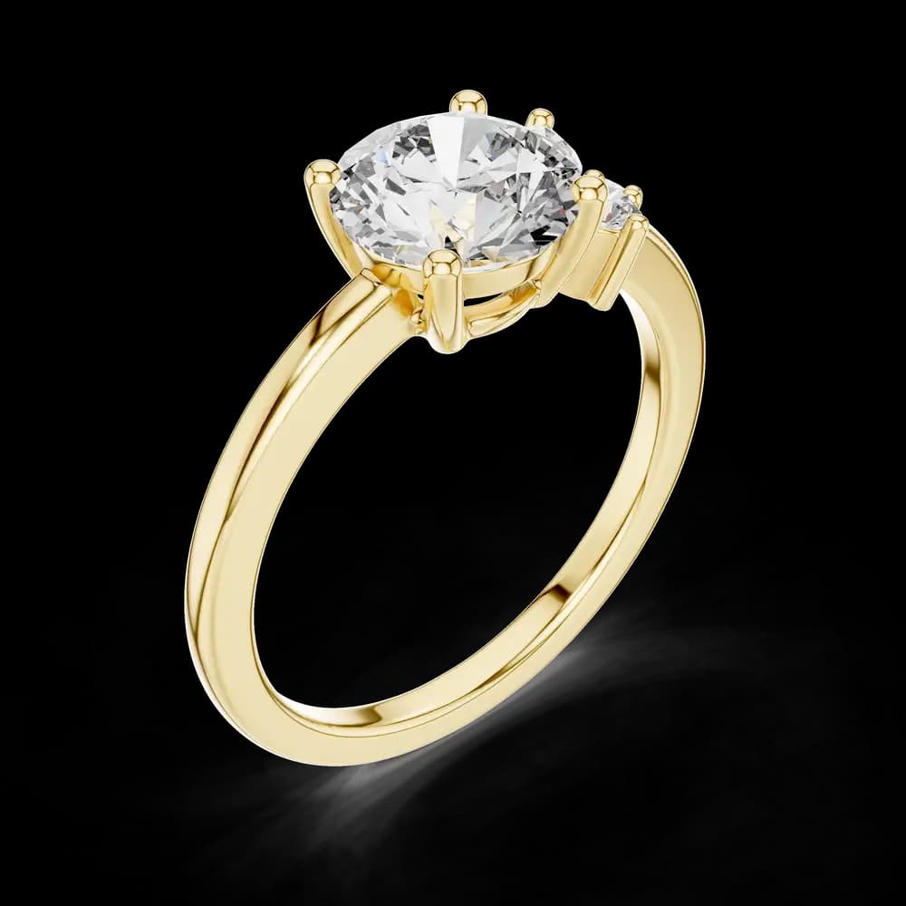 Zenith Peak Lab Grown Diamond Chevron Ring - Image 5 Zenith Peak Lab Grown Diamond Chevron Ring, view 5 of 6