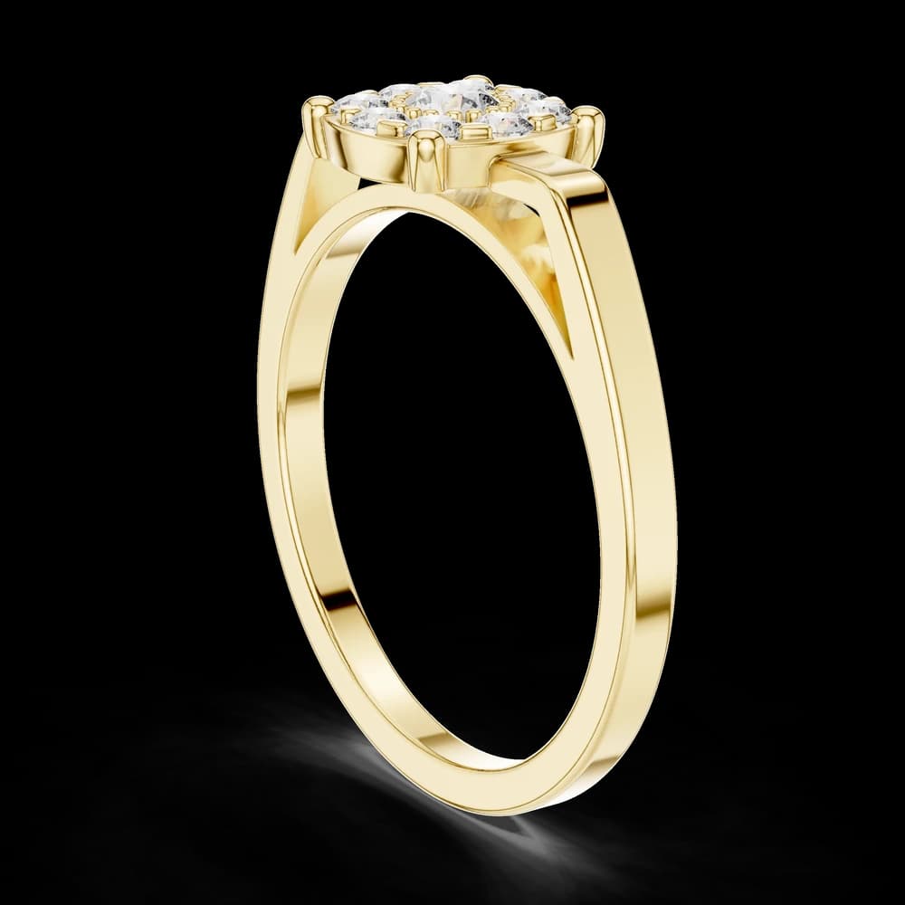 Round Center Medium Halo Lab Grown Diamond Ring - Image 4 Round Center Medium Halo Lab Grown Diamond Ring, view 4 of 6