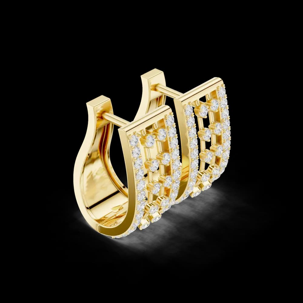 Zephyr Wind Lab Grown Diamond Earrings Jewelry - Image 4 Zephyr Wind Lab Grown Diamond Earrings Jewelry, view 4 of 6